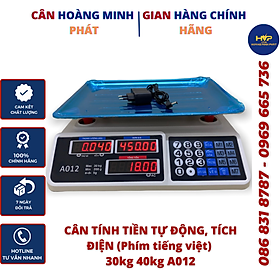 Mua CÂN ĐIỆN TỬ TÍNH TIỀN TIẾNG VIỆT 30kg - 40kg - Phím Tiếng Việt Dễ Sử Dụng (Cân điện tử tính tiền tự động - tích điện) - BẢO HÀNH 2 NĂM   CÂN-HOÀNG-MINH-PHÁT