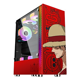 Case máy tính Desktop MIK DT03 RED LUFFY - Hàng Chính Hãng