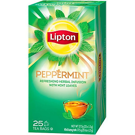 Trà Bạc Hà Helium Lipton Peppermint (25 Gói x 1.5g)