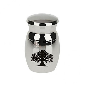 4X Stainless Steel Cremation Urn Ash Memorial Container Pendant Tree