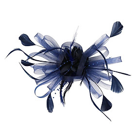 Mesh Bowknot Feather Headband Fascinator Wedding Royal Ascot