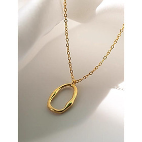 Dây Chuyền Bạc Nữ Mon Lilas Circle Cá Tính D032103/4