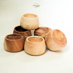 Chén gỗ trang trí đồ ăn, bát gỗ decor - Decorative wooden bowls