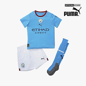 PUMA - Bộ quần áo thể thao trẻ em Manchester City FC Home 22/23 Mini Kit 765716