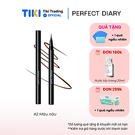 Bút kẻ mắt PERFECT DIARY dạng lỏng chống thấm nước lâu trôi nhanh khô dễ sử dụng không bị nhòe lem 0.5ml