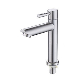 Vòi Lavabo Lạnh inox SUS 304_Vòi Chậu Lavabo_ vòi lavabo inox cao cấp dùng cho chậu rửa mặt