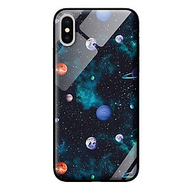 Ốp kính cường lực cho iPhone XS MAX Họa Tiết Vệ Tinh - Hàng chính hãng