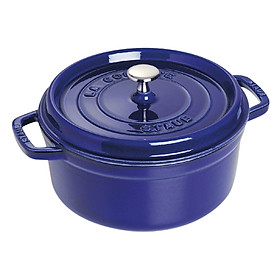 Nồi gang tròn Staub Xanh đen 24cm