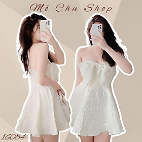 Đầm xòe cúp ngực nơ kèm quần short
