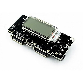 Mạch sạc pin 2 cổng 5v 2.1a có màn lcd