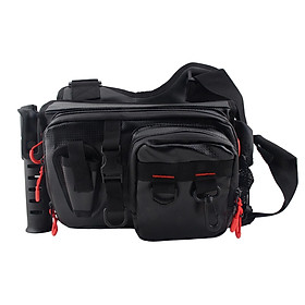 Lure Bag Fishing Tackle Bag Handbag Wear Resistant Portable Accessories Large Capacity Waist  Lure Fishing Bag for Camping Adult Men