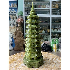 Tháp Văn Xương 9 Tầng Đá Ngọc - cao 30cm