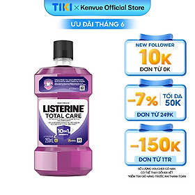 Nước súc miệng chăm sóc toàn diện Listerine Total Care Mouthwash 250ml