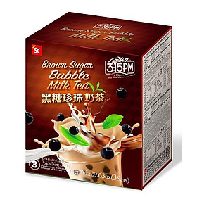 Trà sữa trân châu đường đen 3:1 (Trà Sữa Đường Đen 20g + Bột Trân Châu Đường Đen 50g) - 3 gói / hộp