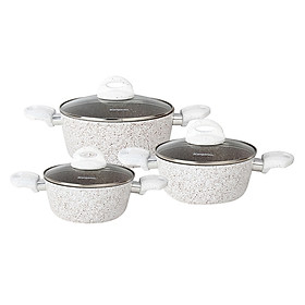 Mua Bộ 3 Nồi Nhôm Kangaroo KG995 (Size 18-20-24 cm)