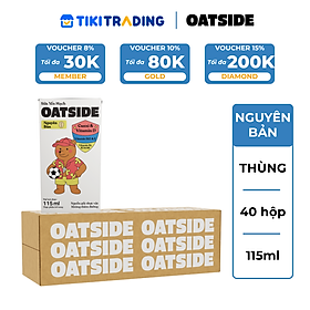 Thùng 40 hộp Sữa yến mạch OATSIDE vị nguyên bản 115ML