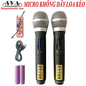 MICRO KHÔNG DÂY LOA KÉO Q168 - KÈM SẠC, PIN