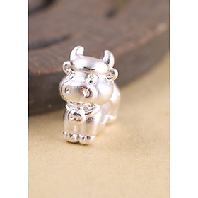Combo 2 cái charm bạc 12 con giáp xỏ ngang - Ngọc Quý Gemstones
