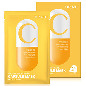 Mặt nạ viên nang trắng sáng tức thì DR.WU-Vitamin C 3 miếng