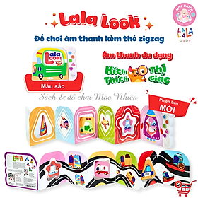 Sách âm thanh zigzag Lalalook - Đồ chơi kích thích thị giác, thính giác và não bộ phát triển cho bé sơ sinh - Lalala baby