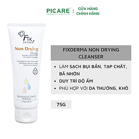 Sữa Rửa Mặt Fixderma Dành Cho Da Khô, Nhạy Cảm Non Drying Cleanser 75g