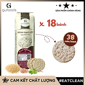 Bánh gạo lứt GUfoods (170g) - Không chiên dầu, Không đường, Từ gạo và ngũ cốc nguyên hạt, Lành mạnh, Phù hợp Eat clean, Ăn vặt healthy, Thực dưỡng, Tập gym, Thuần chay, Đa dạng hương vị