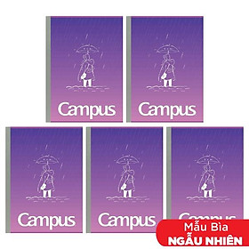 Combo 5 Tập Juvenile B5 Kẻ Ngang Có Chấm 80 Trang ĐL 58-65g/m2 - Campus NB-BJVN80 (Mẫu Màu Giao Ngẫu Nhiên)