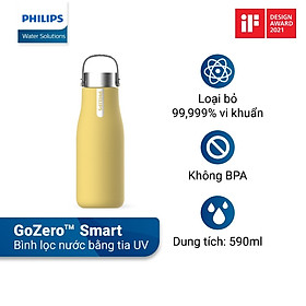 Bình giữ nhiệt thông minh UV Led Philips AWP2788YL/74 - Vàng