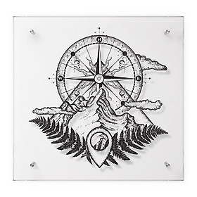 Tranh Kính - La Bàn 3 - Tranh Trang Trí Mia Home