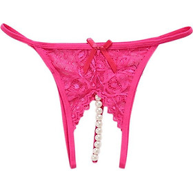 Quần lót nữ xẻ đáy - hồng đậm