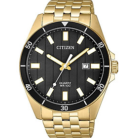 Đồng Hồ Citizen Nam Dây Kim loại Pin-Quartz BI5052-59E - Mặt Đen (43mm)