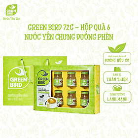 Nước Yến Chưng Đường Phèn Green Bird Thanh Mát Dễ Uống Hũ 72g