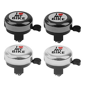 4x I Love My Bike Bicycle Bell Alarm Horn Kids Bicycle Bell Bike Accessory