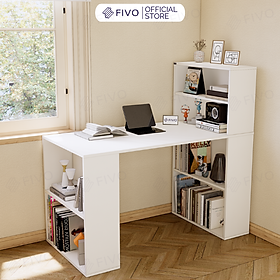 Mua Bàn Làm Việc Gỗ Kết Hợp Kệ Sách FIVO FD03 Đa Năng  Thiết Kế 2 Trong 1  Ngăn Kệ Rộng Rãi  Dễ Dàng Lắp Ráp