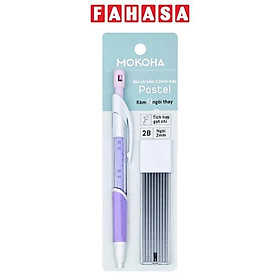 Bút Chì Bấm 2.0 mm Kèm 9 Ngòi Thay Thế - Mokoha M-MP001 - Màu Tím