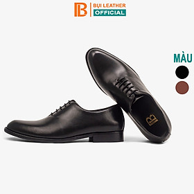 Hình ảnh Giày da nam, giày oxford công sở Bụi Leather G102 - Da bò Nappa cao cấp - Bảo hành 12 tháng