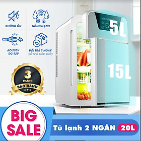 Mua Tủ lạnh mini 20L 2 ngăn có hiển thị nhiệt độ