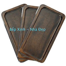 Mua KHAY GỖ XÀ CỪ NGUYÊN KHỐI MÀU WALNUT KT 37x18x2cm