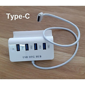 Hub USB Type-C ra 4 cổng USB kiêm giá đỡ cho Điện thoại - MẪU MỚI