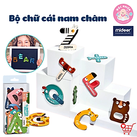 Bộ chữ cái, chữ số nam châm Mideer cho bé từ 3 tuổi trở lên học chữ cái nhận biết con vật và ghép từ đơn giản