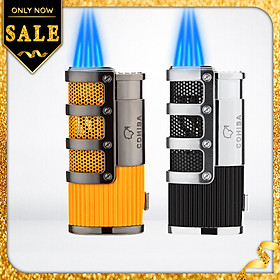 Mua Hột Quẹt Bật Lửa Gas COB 938 Khò 3 Tia Có Lỗ Đục XIGA Cao Cấp - Nhiều Màu