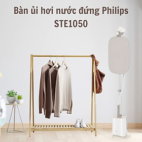 Bàn là ủi hơi nước đứng Philips STE1050 công suất 1800W, dung tích bình nước 1.8L với 6 chế độ phun hơi - Hàng nhập khẩu