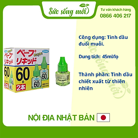 Hộp 2 Lọ Tinh Dầu Đuổi Muỗi Nhật Bản an toàn cho bé