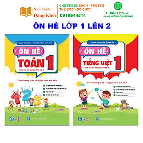 Sách - Combo Ôn Hè Toán và Tiếng Việt 1 - Chương Trình Mới - Dành cho học sinh lớp 1 lên 2 (2 cuốn)