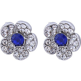 Bông Tai Hàn Quốc Hoa Đá Tatiana BH2153 - Bạc