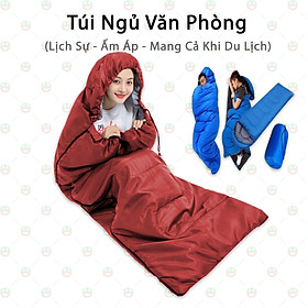 Túi Ngủ Cá Nhân KhoNCC Hàng Chính Hãng - Sử Dụng Tại Văn Phòng - Du Lịch Dã Ngoại - Gọn Nhẹ Tiện Lợi - KLM-TNVPDL (Nhiều màu)