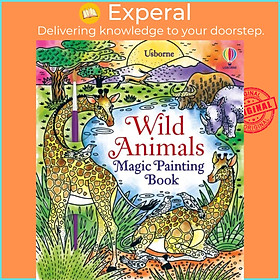 Hình ảnh Sách - Wild Animals Magic Painting Book by Laura Tavazzi (UK edition, paperback)
