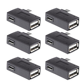 Prettyia 6X Micro USB 2.0 OTG Host Adapter Compatible With  Galaxy S3