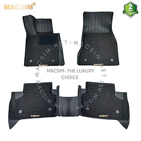 Thảm lót sàn xe ô tô 2 lớp cao cấp BMW 5 series 2016- đến nay nhãn hiệu Macsim 3W - chất liệu nhựa TPE đúc khuôn cao cấp