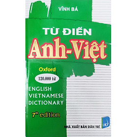 TỪ ĐIỂN ANH - VIỆT 120.000 TỪ (BÌA CỨNG)_HA - Nhà Xuất Bản Dân Trí